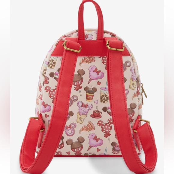 Loungefly Disney Mickey Mouse and Minnie Mouse Treats Mini Backpack
